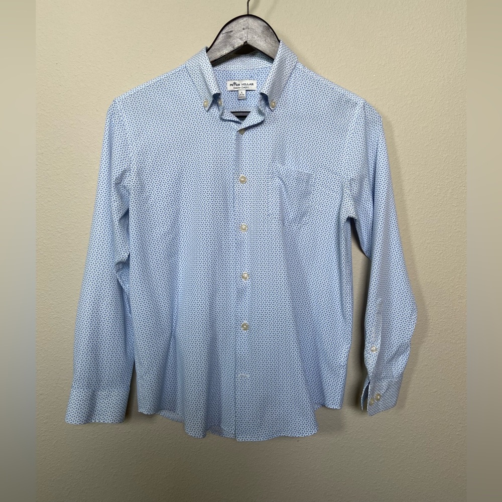 Peter Millar Summer Comfort (Boys) Dress Shirt in a size L (11-12)